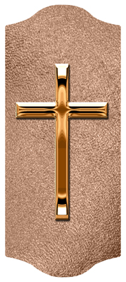 DARAY-C-510-CP-SH-BZ Copper Single Cross Shimmer Bronze